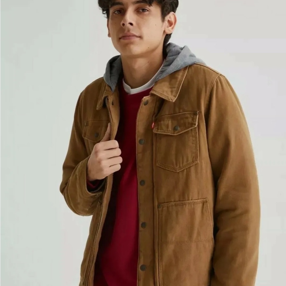 COPY - Levi’s Sherpa Utility Jacket w/ Attached Hood (S)